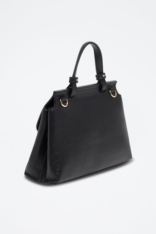 Bandolera de piel Ciara - Negro