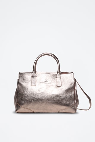 Bolso de piel Myra - Rosa dorado