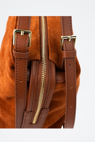 Bandolera de piel Yra - Camel