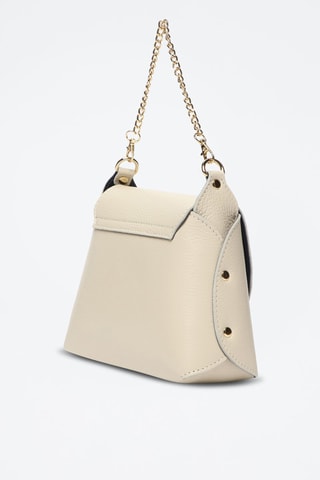 Bandolera de piel Zia - Blanco
