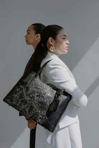 Bolso de piel Noor - Negro