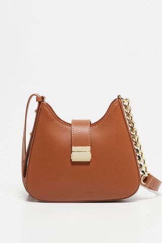 Bandolera de piel Hely - Camel