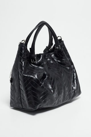 Bolso de piel Lina - Negro