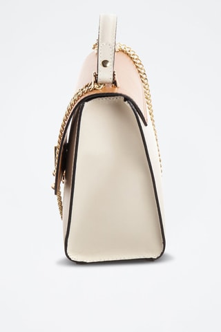 Bolso de piel Ora - Camel y nude