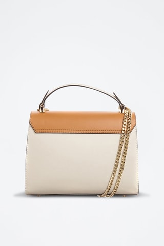 Bolso de piel Ora - Camel y nude