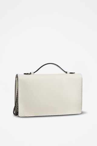 Bandolera de piel Stacy - Beige