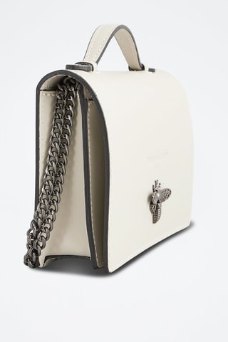 Bandolera de piel Stacy - Beige