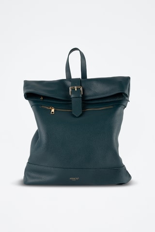 Mochila de piel Nash - Azul pato