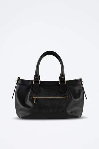 Bandolera de piel Jett - Negro