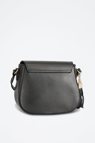 Bandolera de piel Ina - Negro