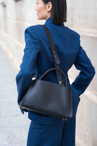 Bolso de piel Horizon - Negro