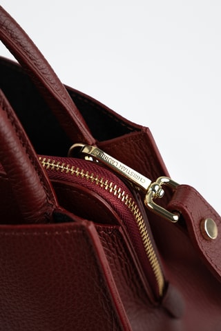 Bolso de piel Horizon - Burdeos