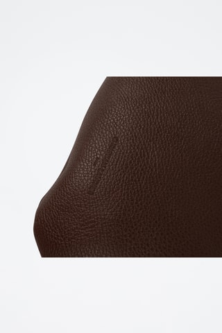 Bolso shopper de piel Suri - Marrón