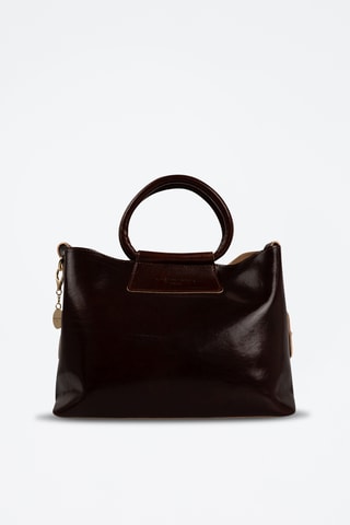 Bolso de piel Savannah - Marrón