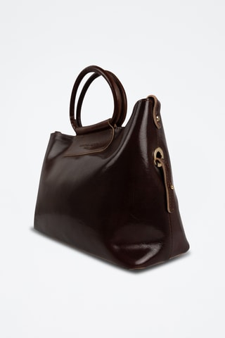 Bolso de piel Savannah - Marrón
