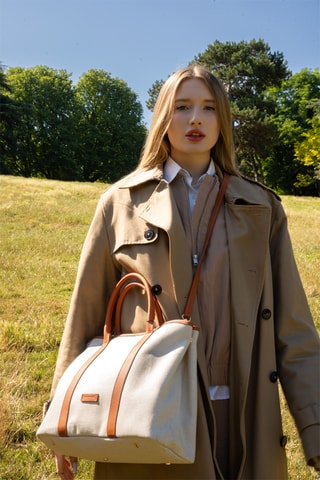 Bolso shopper de piel Diana - Camel