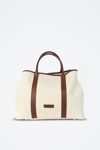 Bolso shopper de piel Diana - Marrón