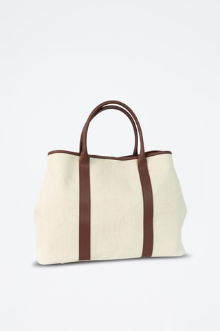 Bolso shopper de piel Diana - Marrón
