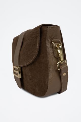 Bandolera de piel Noche - Beige