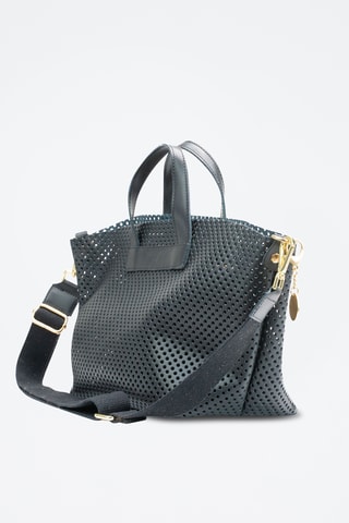 Bandolera de piel Capri - Negro