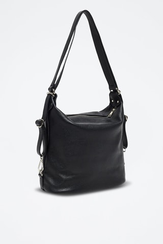Bandolera de piel Effia - Negro