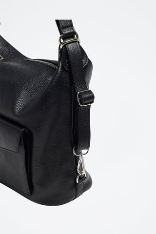 Bandolera de piel Effia - Negro
