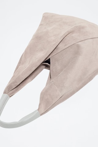 Bolso shopper de piel Deni - Gris