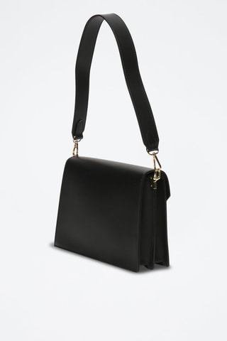 Bandolera de piel Celia - Negro