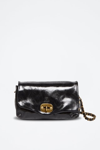 Bandolera de piel Hero - Negro