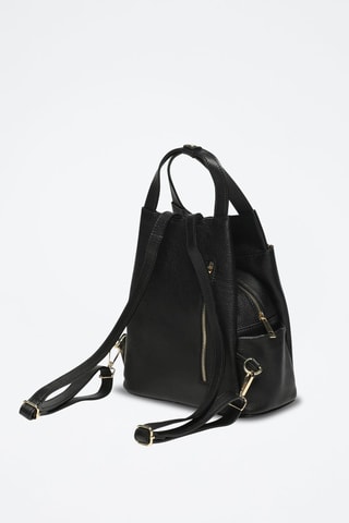 Mochila de piel Nala - Negro