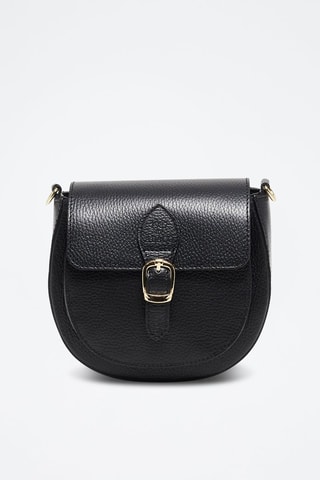 Bandolera de piel Polly - Naranja - Negro