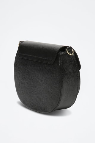 Bandolera de piel Polly - Naranja - Negro
