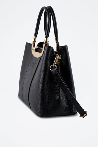 Bandolera de piel Olivia - Negro