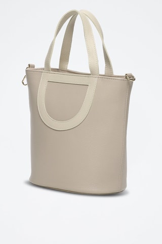 Bandolera de piel Saia - Beige