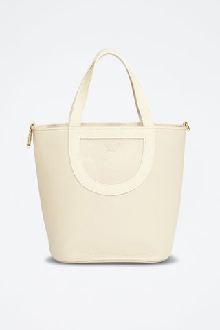 Bandolera de piel Saia - Beige
