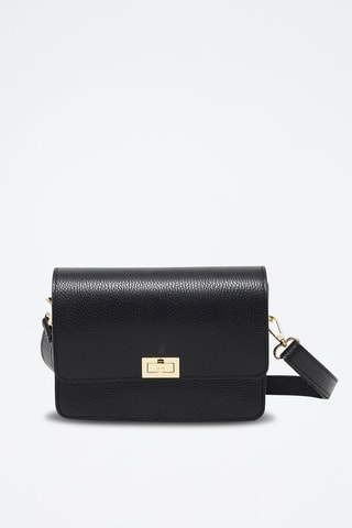 Bandolera de piel Gaya - Negro