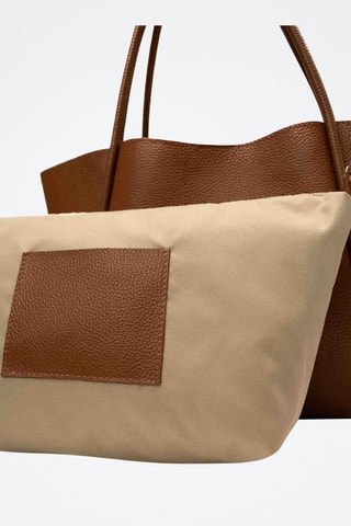 Cabas en cuir Stacy - Camel