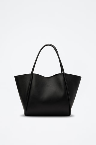 Cabas en cuir Stacy - Noir