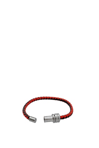 Leren Armband - Rood en Zwart