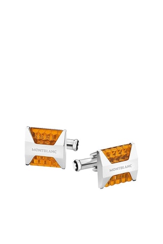 Manchetknopen - Oranje - Zilverkleurig en oranje