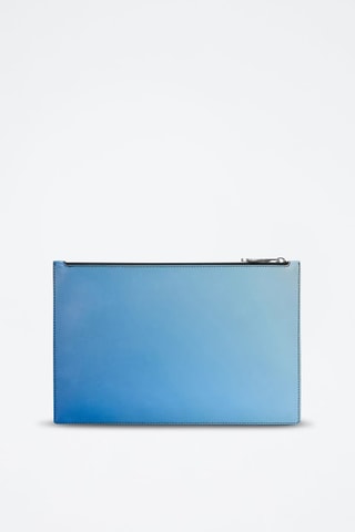 Leren Clutch Blauw - Blauw