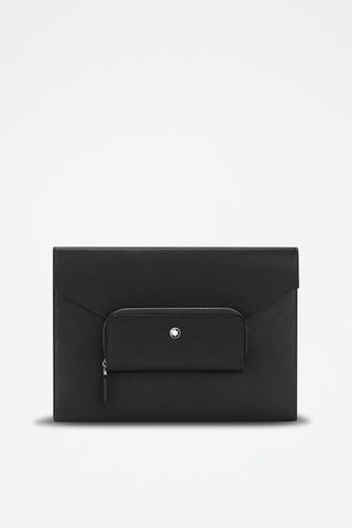 Leren Clutch - Zwart - Zwart