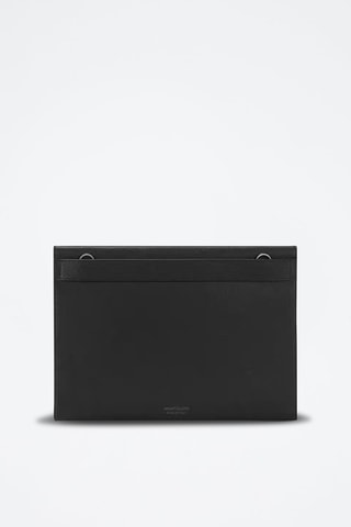 Leren Clutch - Zwart - Zwart