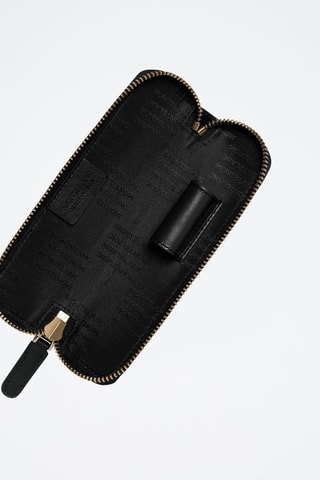 Leren Etui voor Pen - Zwart - Zwart