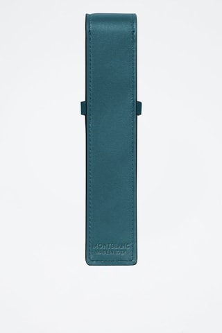 Leren Etui voor Pen - Petrolblauw - Blauw