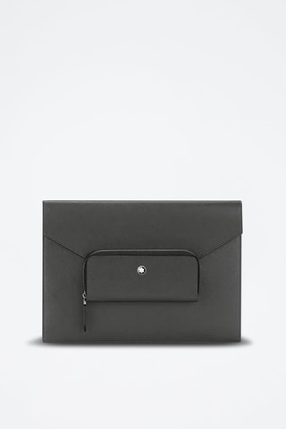 Leren Clutch - Zwart - Zwart
