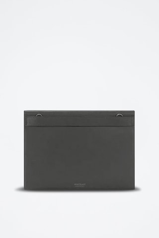 Leren Clutch - Zwart - Zwart