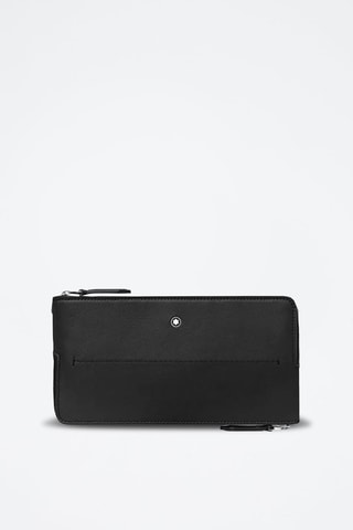 Leren Clutch - Zwart - Zwart