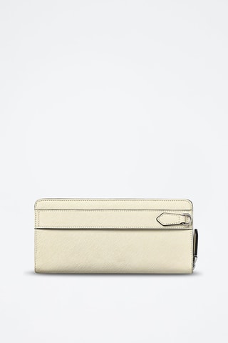 Leren Clutch Ivoorkleurig - Wit