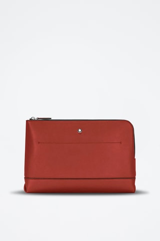 Leren Clutch - Rood